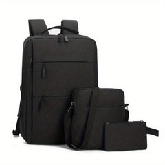 Business Casual Backpack with USB Charging Port, Computer Bag, Travel Bag