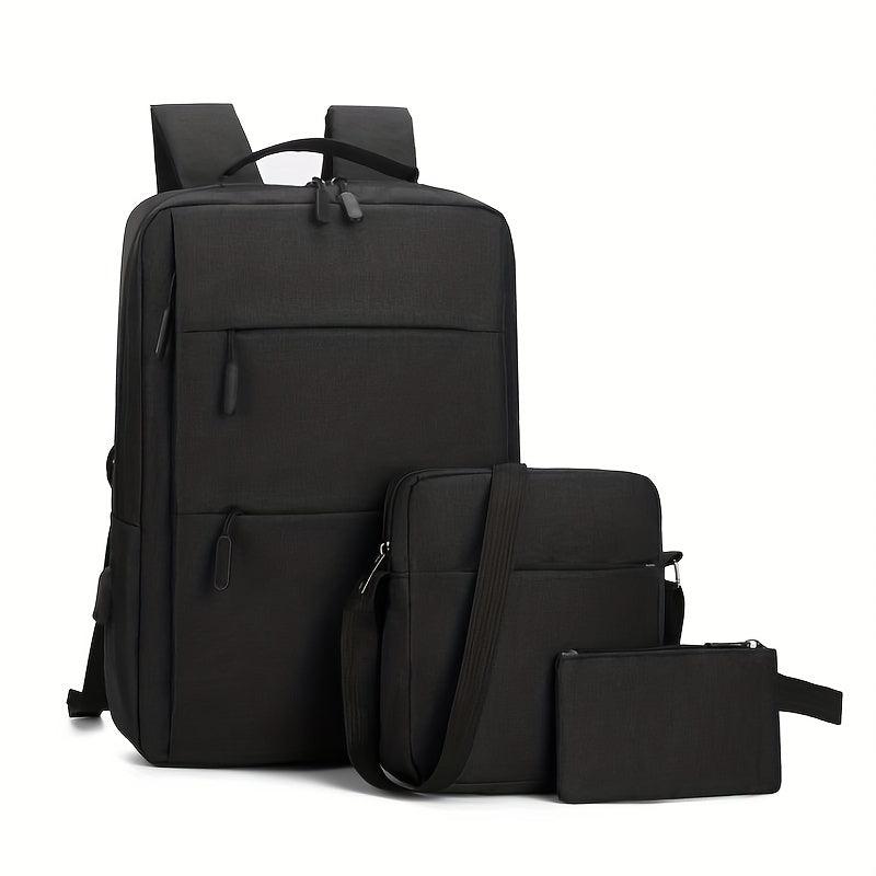 Business Casual Backpack with USB Charging Port, Computer Bag, Travel Bag