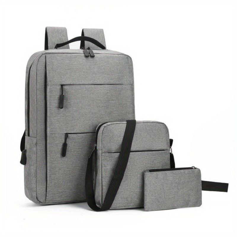 Business Casual Backpack with USB Charging Port, Computer Bag, Travel Bag