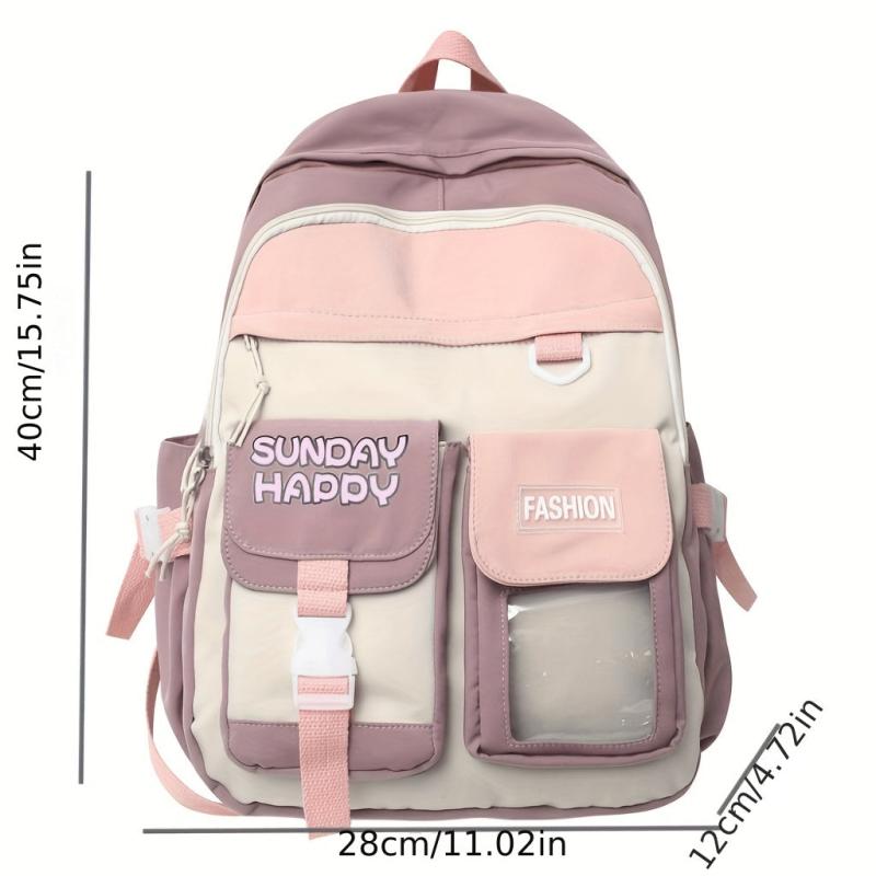 Large Capacity Multifunctional Backpack With Pockets School Bag