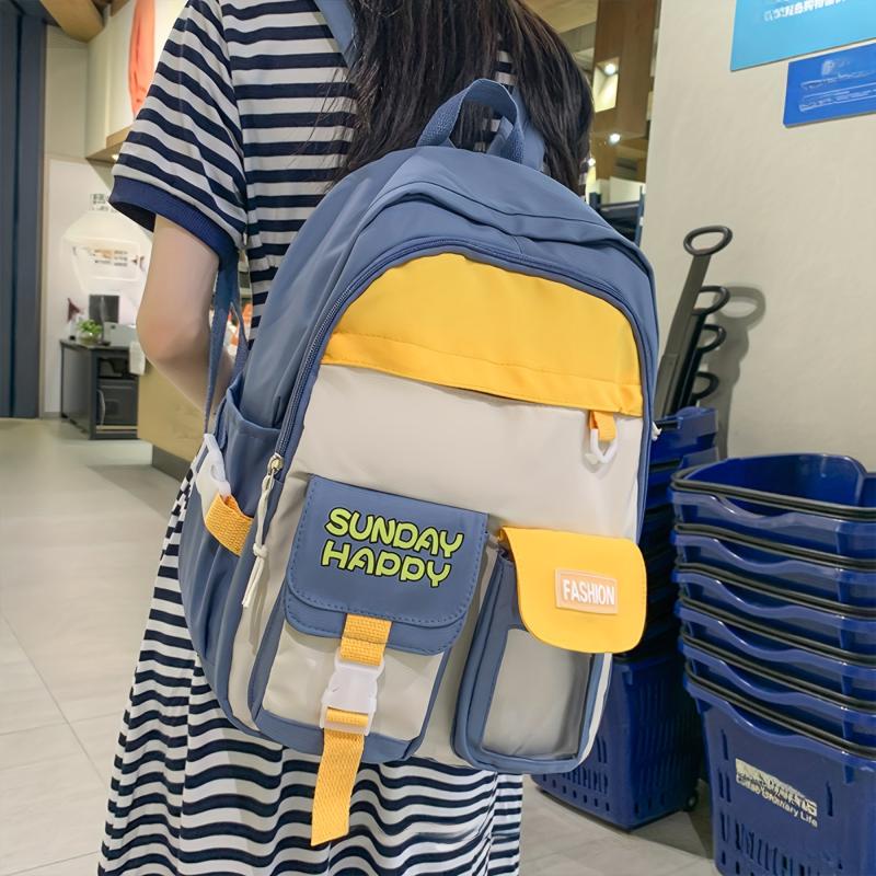 Large Capacity Multifunctional Backpack With Pockets School Bag