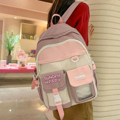 Large Capacity Multifunctional Backpack With Pockets School Bag