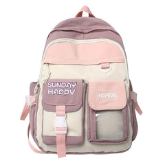 Large Capacity Multifunctional Backpack With Pockets School Bag