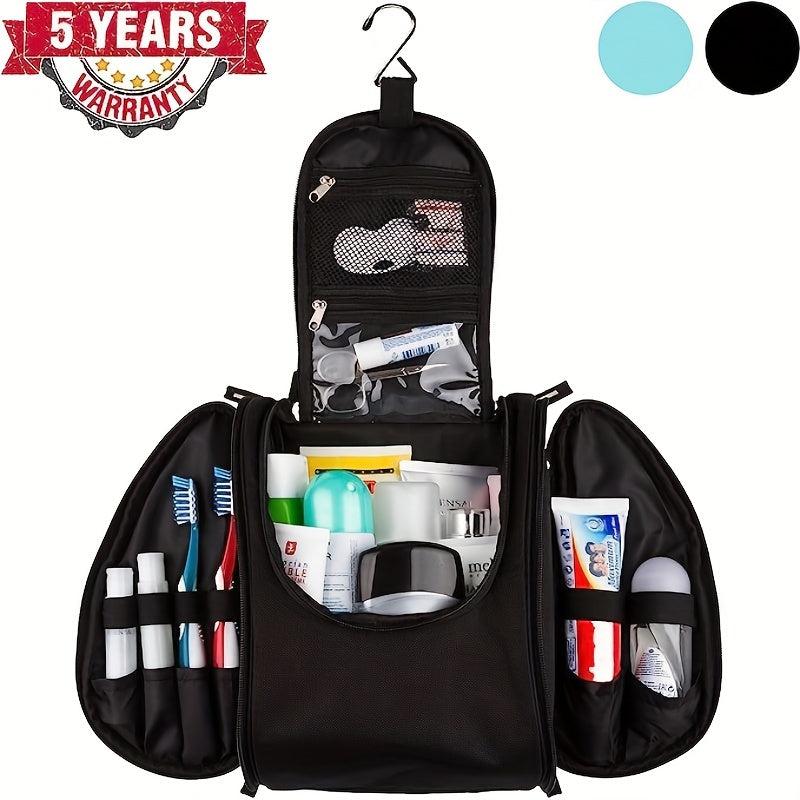 Waterproof Travel Toiletry Bag with Strong Zippers and 17 Compartments