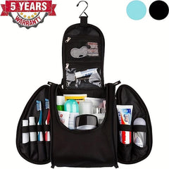 Waterproof Travel Toiletry Bag with Strong Zippers and 17 Compartments