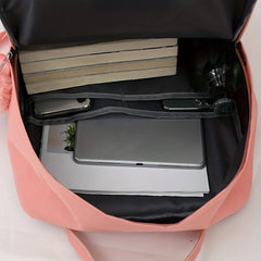 5pcs Casual School Bag Set Large Capacity Backpack Tote Bag