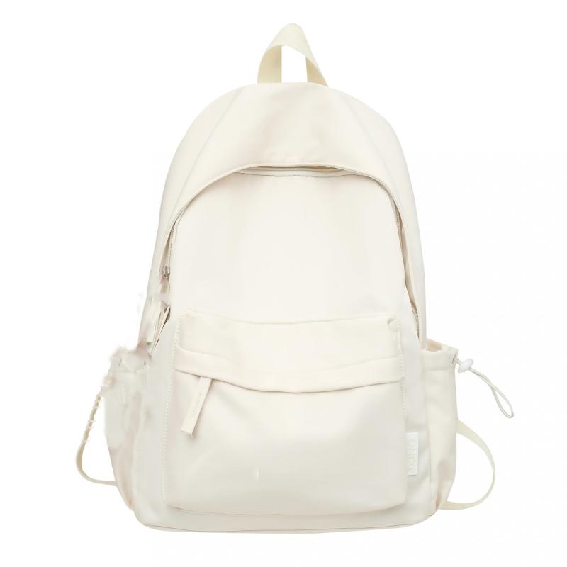 Large Capacity High School Backpack for Students - Solid Color