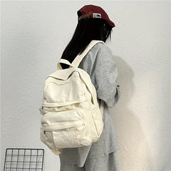 Vintage Canvas Backpack Distressed Style Bag