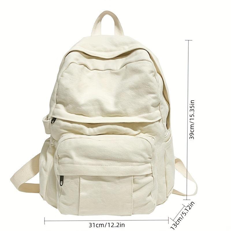 Vintage Canvas Backpack Distressed Style Bag
