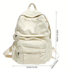 Vintage Canvas Backpack Distressed Style Bag