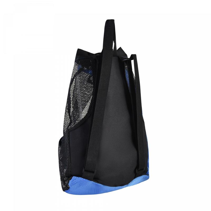 Swim Bag Mesh Drawstring Backpack Wet Pocket Beach Gym Workout Gear
