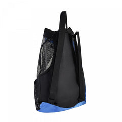 Swim Bag Mesh Drawstring Backpack Wet Pocket Beach Gym Workout Gear