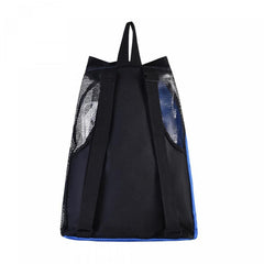 Swim Bag Mesh Drawstring Backpack Wet Pocket Beach Gym Workout Gear