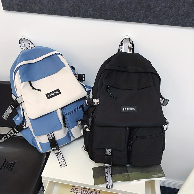 Preppy Large Capacity Backpack for School Outdoor Travel