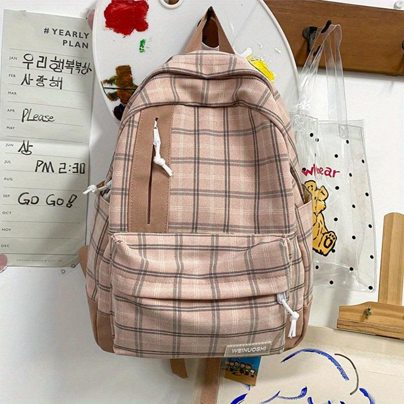 Harajuku Casual Cotton Hemp Schoolbag Male Female Students Backpack
