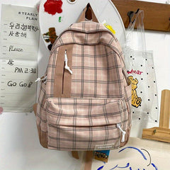Harajuku Casual Cotton Hemp Schoolbag Male Female Students Backpack