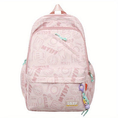 Graffiti Canvas Waterproof Backpack School Bag