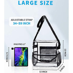 Clear Tote Bag Stadium Approved with Adjustable Strap