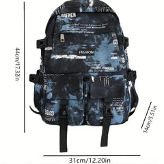 Printed Student Backpack Large Capacity for Travel School