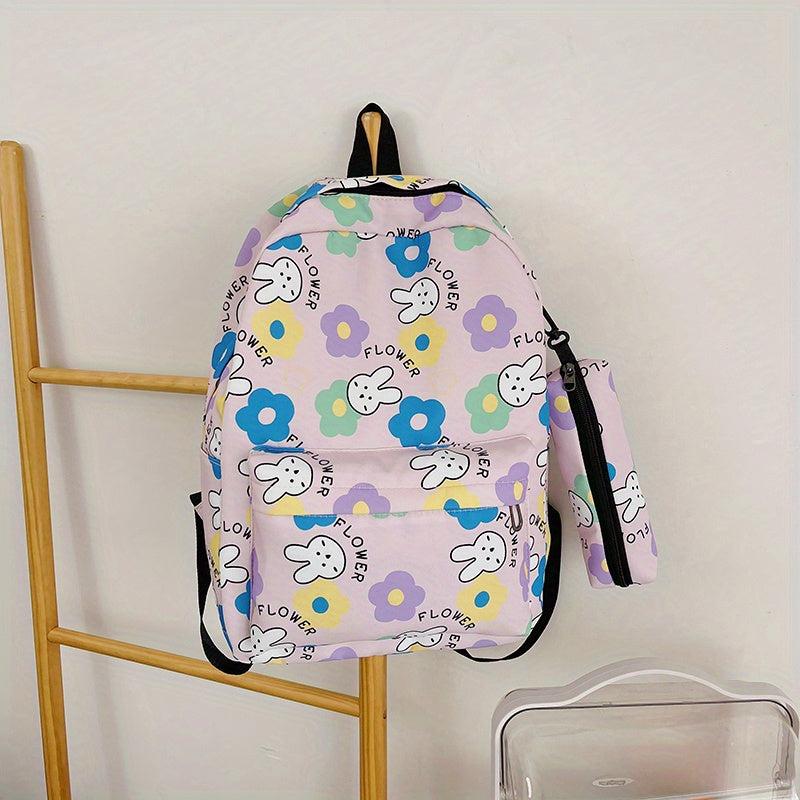 Casual Cartoon Backpack Student School Bag Travel Backpack