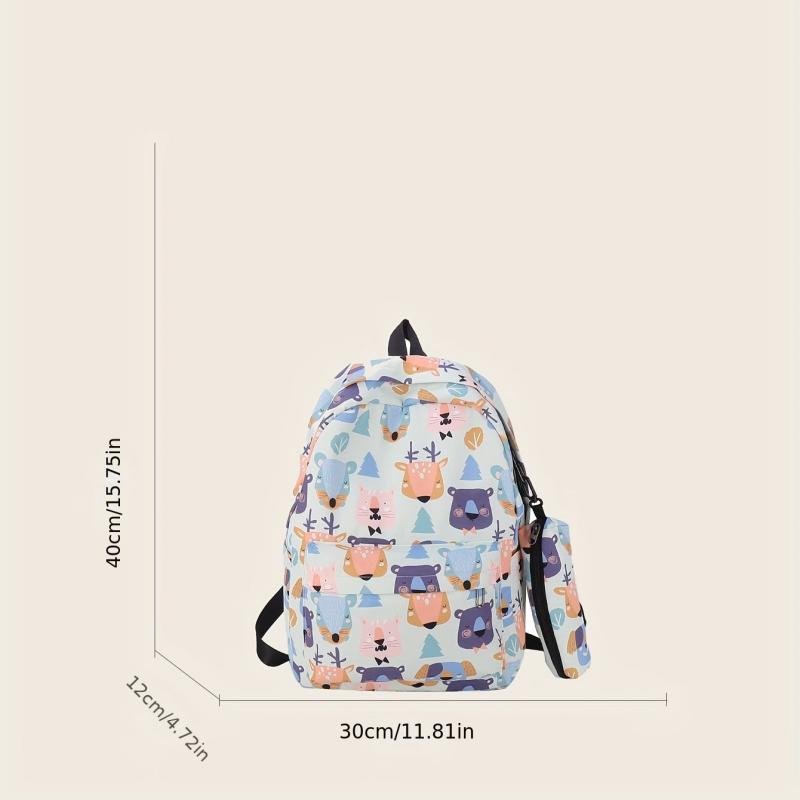 Casual Cartoon Backpack Student School Bag Travel Backpack