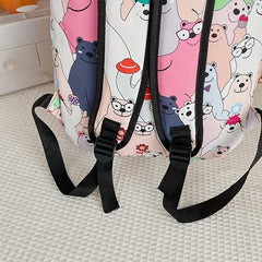Casual Cartoon Backpack Student School Bag Travel Backpack
