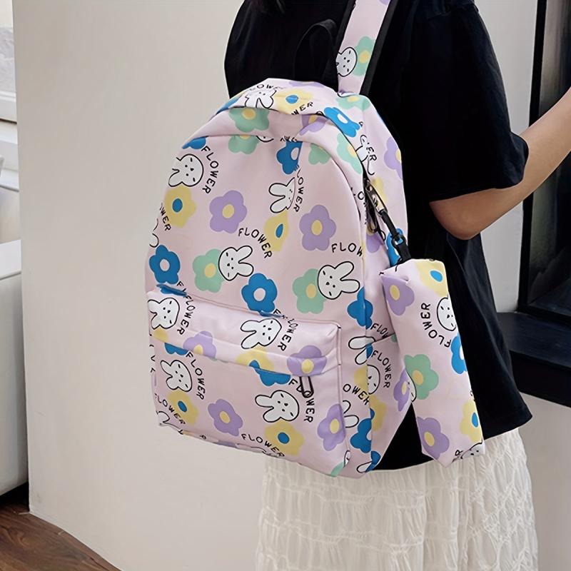 Casual Cartoon Backpack Student School Bag Travel Backpack