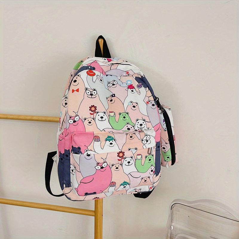 Casual Cartoon Backpack Student School Bag Travel Backpack