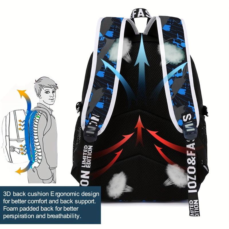 Glow In The Dark Backpack Large Capacity Schoolbag For Students