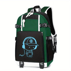 Glow In The Dark Backpack Large Capacity Schoolbag For Students