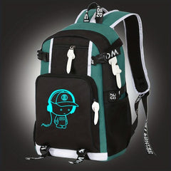 Glow In The Dark Backpack Large Capacity Schoolbag For Students