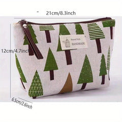Casual Canvas Cosmetics Bag Zipper Coin Purse
