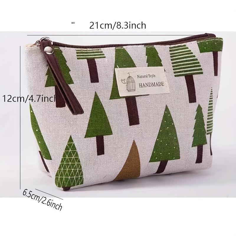 Casual Canvas Cosmetics Bag Zipper Coin Purse