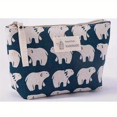 Casual Canvas Cosmetics Bag Zipper Coin Purse