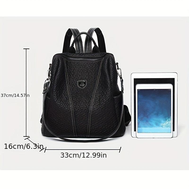 Casual Leather Backpack Travel Soft Leather Bag