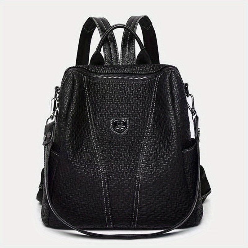 Casual Leather Backpack Travel Soft Leather Bag