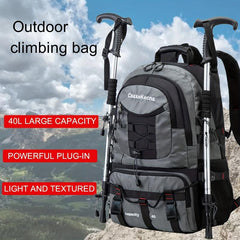 40L Waterproof Hiking Backpack with Rain Cover Lightweight Travel Bag