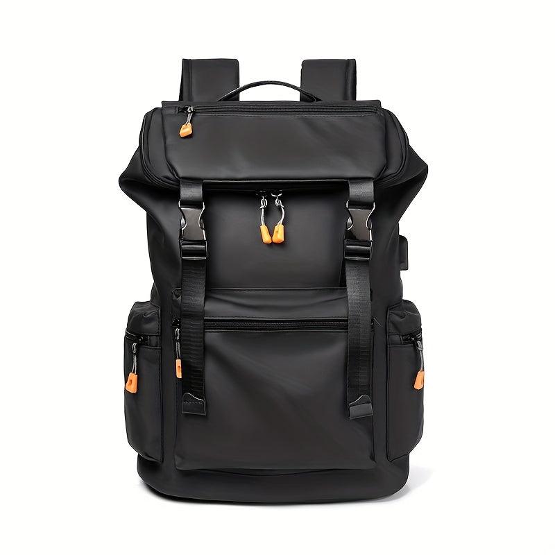 Men's Leather Travel Laptop Backpack Business Anti Theft Slim Bag