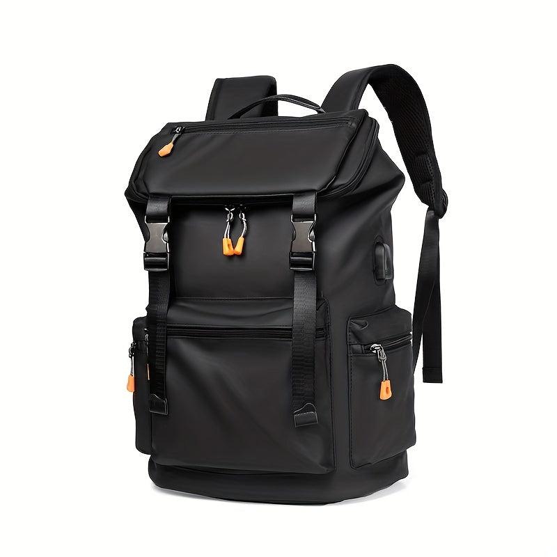 Men's Leather Travel Laptop Backpack Business Anti Theft Slim Bag