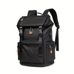 Men's Leather Travel Laptop Backpack Business Anti Theft Slim Bag