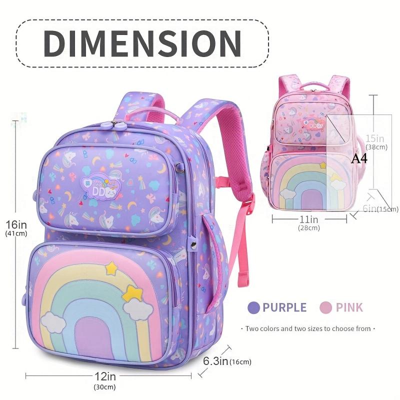 Cartoon Backpacks Adjustable Strap Casual Lightweight Backpack