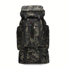 80L Hiking Bag USB Charging Backpack Camouflage