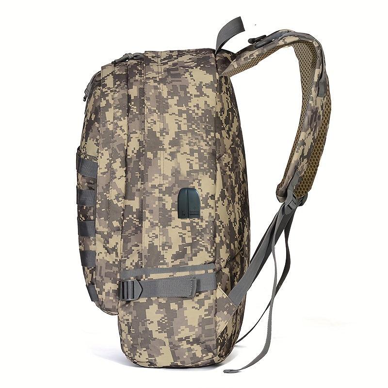 Large Capacity Camo Backpack for Outdoor Travel - Waterproof