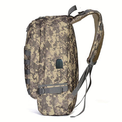 Large Capacity Camo Backpack for Outdoor Travel - Waterproof