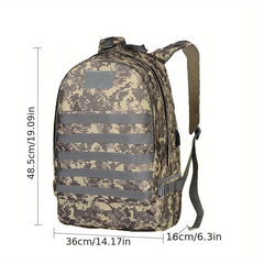 Large Capacity Camo Backpack for Outdoor Travel - Waterproof