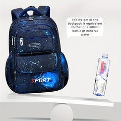 Starry Sky Colorful Sporty Style Backpack Durable Lightweight Spine Protection