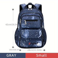 Starry Sky Colorful Sporty Style Backpack Durable Lightweight Spine Protection