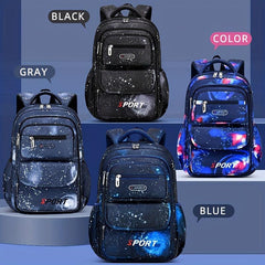 Starry Sky Colorful Sporty Style Backpack Durable Lightweight Spine Protection