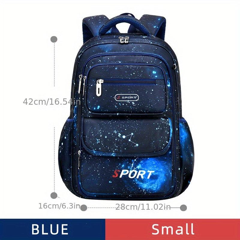 Starry Sky Colorful Sporty Style Backpack Durable Lightweight Spine Protection
