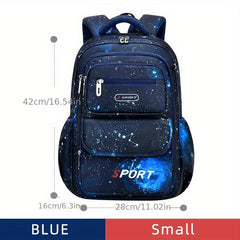 Starry Sky Colorful Sporty Style Backpack Durable Lightweight Spine Protection